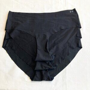 Under Armour No Show Hipster Underwear 3 Pack Women's XL Black NEW